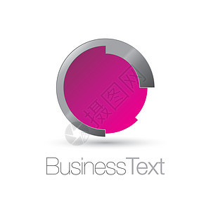 未来圆形图标艺术紫色商业创造力紫红色粉色身份镜子插图品牌图片