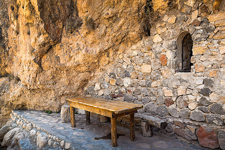 窗户考古学岩石废墟悬崖历史村庄台面建筑学框架橙子图片