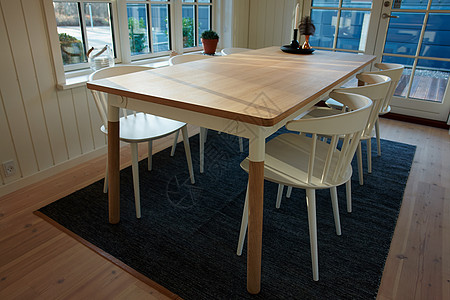 现代餐厅丹麦斯堪的纳维亚内部设计硬木饭厅窗户座位财产房地产奢华房间房子家居图片