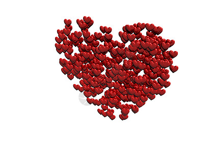红心形状是小心做的渲染幸福活动周年礼物问候语团体漩涡惊喜已婚图片