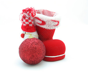 圣诞靴子丝带假期装饰品季节数字糖果惊喜旅行短袜毛皮图片
