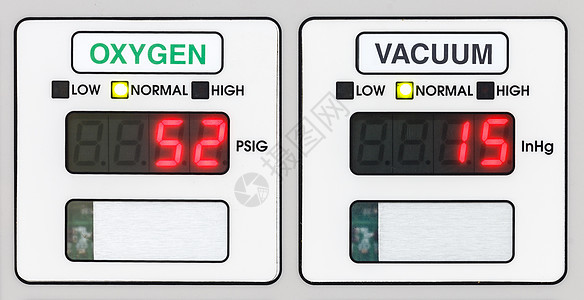 医院氧气和真空表图片