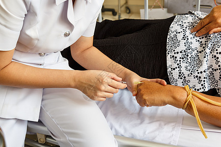 麻风护士用病人的手注射内脏液体房间程序科学女士情况静脉输液治疗医院手臂药品图片