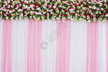 花纹背景婚姻兰花花束热情婚礼周年花瓣植物丝带玫瑰图片