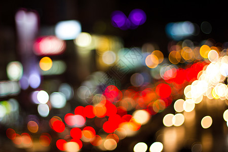 夜晚城市道路的灯光场景运输辉光大灯圆圈力量街道建筑运动速度图片