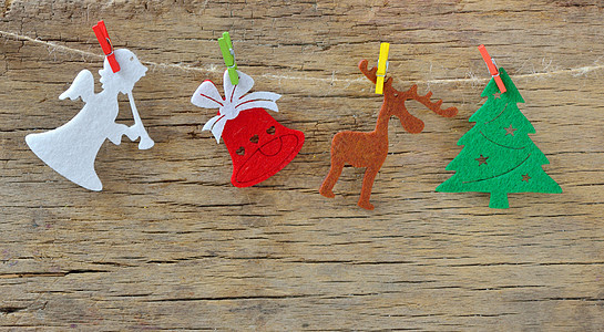 圣诞节装饰小路丝带念日季节顺口溜驯鹿木头金子假期装饰品图片