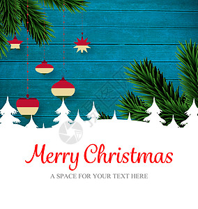 圣诞快乐贺词庆典字体枞树框架假期计算机问候语绘图时候草书图片
