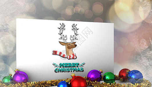 快乐圣诞节消息的复合图象问候语红色时候假期绘图计算机卡片海报围巾喜庆图片
