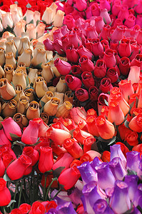 人造花红色礼物纸玫瑰收藏工艺手工玫瑰紫色展示花束背景图片