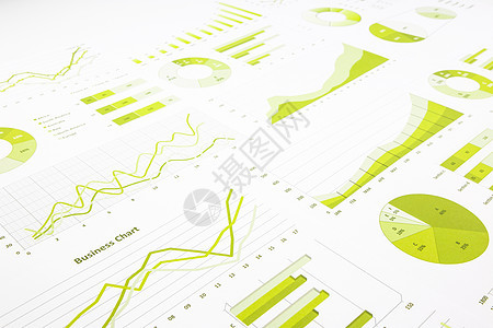 绿色图表 图表 营销研究和每年营业年资图背景图片