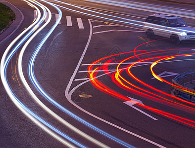 晚夜十字场景交通照片旅行城市速度车辆踪迹运动夜景图片