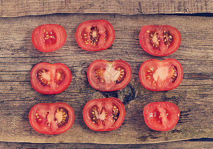 红番茄木头烹饪食物饮食种子花园美食健康蔬菜营养图片