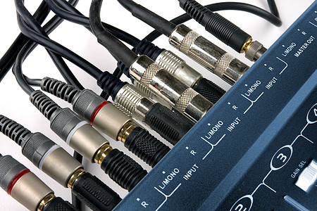 音乐混音器投入合金插头硬件安慰插座控制板金属工作室连接器视频图片