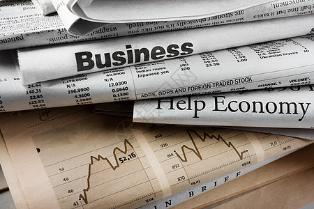 新闻危机经济衰退经济报告通货膨胀经济学报纸市场折叠就业金融图片
