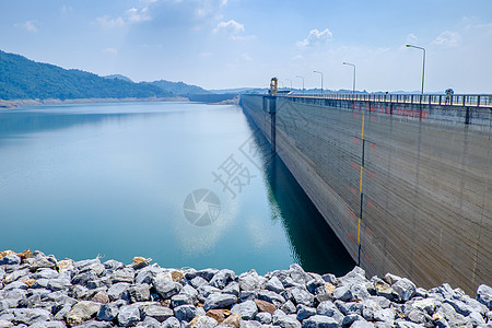 泰国大坝育府技术天空山脉车站水电旅游力量水库场景图片