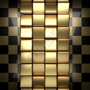 抛光金色和黑色背景黄铜黄色拉丝耐用性床单盘子墙纸反射工业商业图片