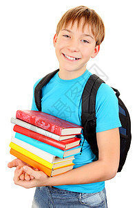 带书的中学生快乐成功图书瞳孔学习乐趣微笑时代男生学校图片