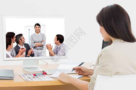 一起坐在一起的工商团队肖像综合图象图片