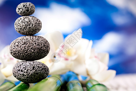 Zen Stone 神奇环境大气主题艺术岩石团体禅意平衡专注生活传统石头花园图片