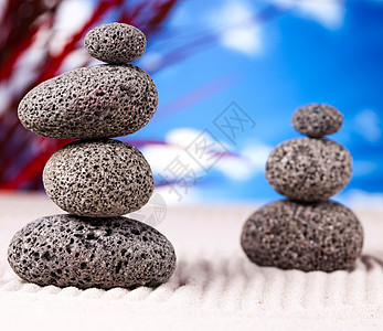 静止生命 石头和zen 神奇环境大气主题冥想传统平衡花园灵魂禅意生活艺术圆形精神图片