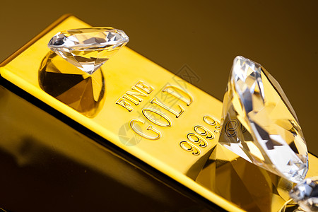 钻石和黄金 环境金融概念财富金属酒吧利润金子库存金条商业成语金字塔图片