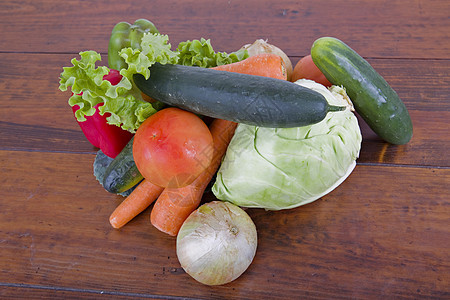 新鲜蔬菜叶子产品乡村草药木头农业洋葱食物收藏水果图片