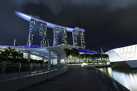 新加坡天线 金融中心市中心旅游建筑学天际码头地标建筑反射天空场景图片