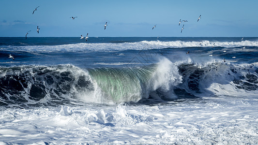 断波波海洋海岸太阳冲浪支撑力量休息碰撞海景危险图片