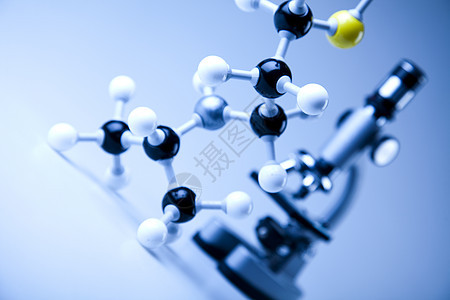 化学 分子制造 DNA药店显微镜吉祥物技术物理测试化学品插图公式质子背景图片