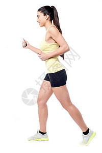 妇女跑步者全长图片