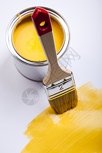 绘画和刷笔 亮彩色的调子概念优胜者画笔刷子玩具游戏解决方案工具房子油漆金子图片