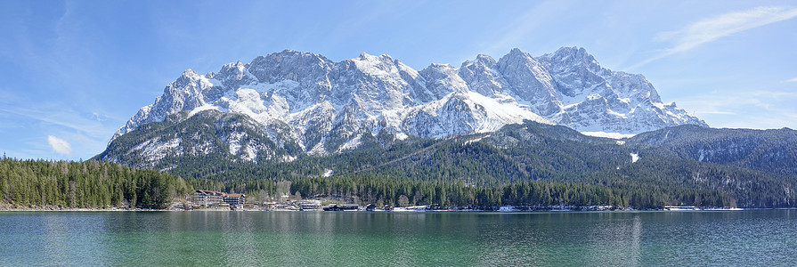 Zugspitze 祖尔皮茨小屋风景岩石国家森林假期旅游天气旅行电子书图片