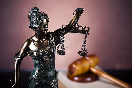法律之神 周围的光照生动的主题命令雕像女性雕塑律师眼罩法庭手势锤子青铜图片