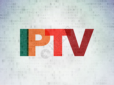 网络发展概念 数字背景IPTV图片