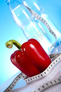 健康生活方式概念 饮食和健身等力量卫生营养健康饮食损失运动调色水果保健维生素图片