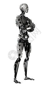 Cyborg 电子计算机科学小说机器科幻白色男人男性机器人技术电子人背景图片