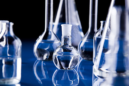 关于背景的化学 明亮现代化学概念反射医学化学家烧杯医疗试管实验室药店原子生物图片