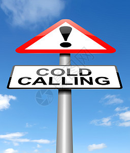 冷呼警示概念商业电话销售插图警告推销电话来电者营销销售量背景图片