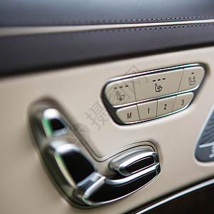 现代汽车内部汽车齿轮按钮引擎速度皮革气囊安全控制板金属图片