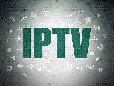 网络发展概念 IPTV关于数字纸张背景编程网络电视文本白色技术代码程序引擎服务器绿色图片