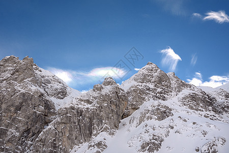 罗马尼亚布塞吉山脉阿尔卑斯山地貌顶峰全景远足蓝色高度登山环境冰川公园背包图片