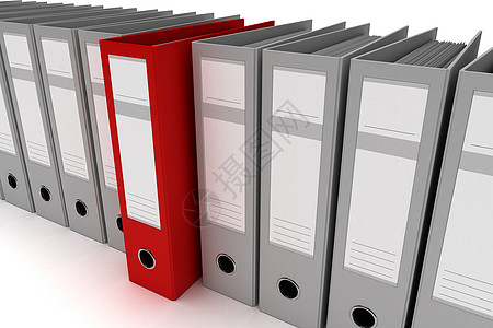 红色环空白卷宗档案案件店铺贮存盒子组织活页文件夹图片