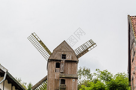 荷兰风车国家历史技术螺旋桨文化农场蓝色牧歌生态活力图片