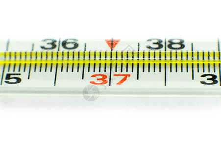 在白色背景上隔离的医学温度计医疗温度计乐器工具插图药品疾病卫生测量天气诊断发烧图片