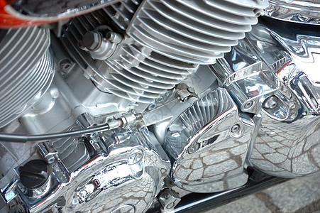 摩托车贴合照片运输马力金属活塞圆柱反射引擎发动机合金机器图片