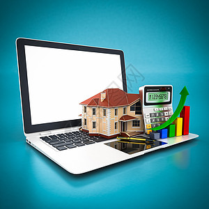 房屋 计算器和笔报告会计图表现金贷款建造保险技术价格建筑图片