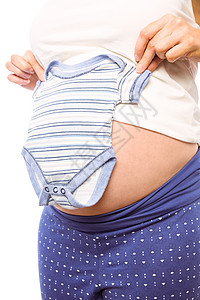 身着婴儿服装的孕妇身体护理怀孕睡衣女士女性孕妇装待产休闲腹部图片