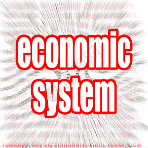经济体系红色商业标签金融图片