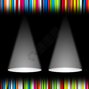 用于表述概念的黑色阶段的白光发白光源条纹陈列室聚光灯仪式音乐会强光屏幕分期阴影插图图片