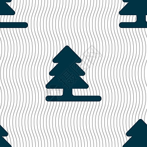 圣诞树图标符号 无缝模式与几何纹理 矢量插图对角线徽章假期质量庆典粉色标识图片